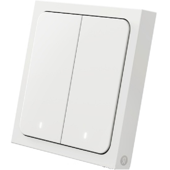 Умный выключатель Яндекс (YNDX-00535) (двухклавишный, Zigbee)