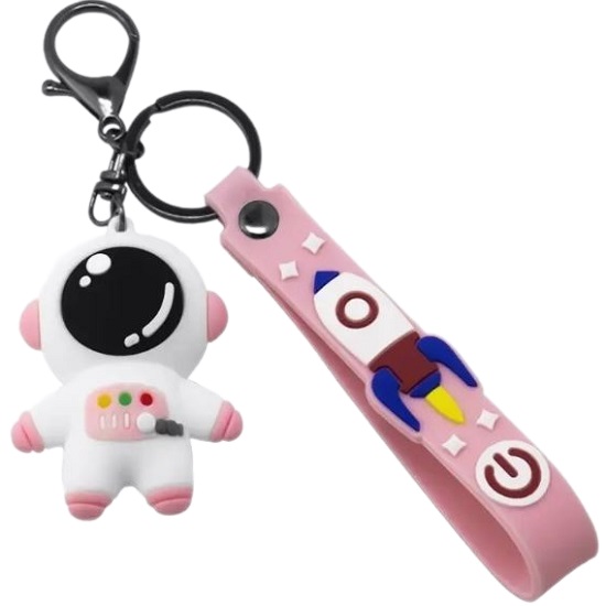 Силиконовый чехол Pupas Tudas  для Airtag человечек (розовый)