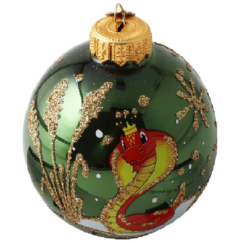 Шар "Змея- королева", 80мм,, в подарочной упаковке КУ-80-244018