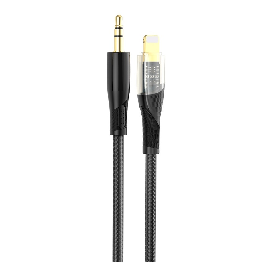 Кабель Jack 3.5 <--> Lightning XO NB-R241A, чёрный 20181928