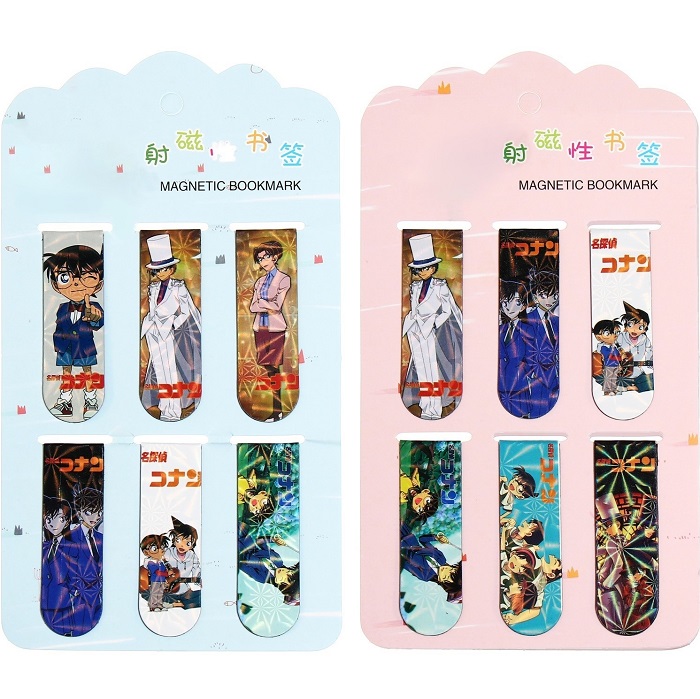 Набор магнитных закладок для книг Calligrata 6 штук, "Аниме", МИКС 10200551
