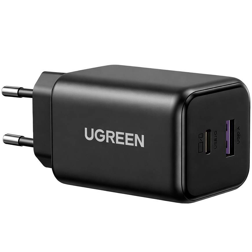 Сетевое ЗУ 1USB/1Type-C UGREEN X525 (65057) черный, 45W