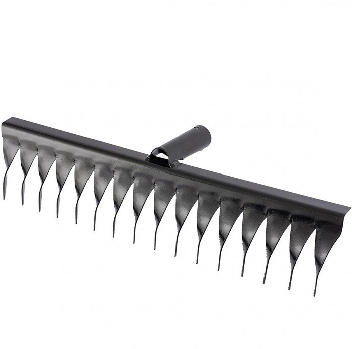 Грабли стальные, 16 витых зубьев, без черенка// Сибртех 61750