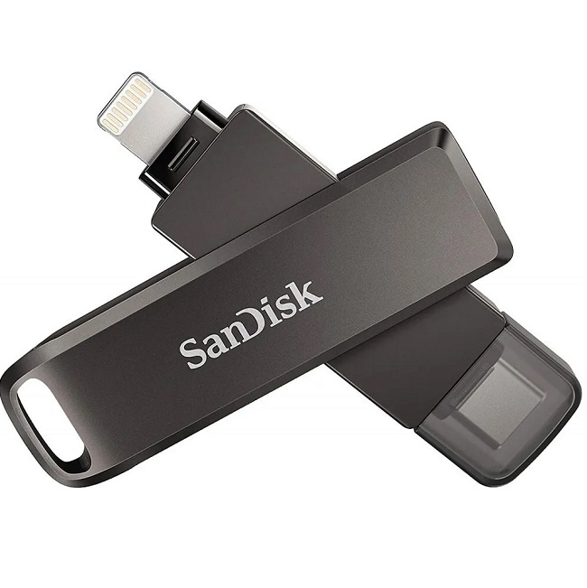 USB 64Gb SanDisk Luxe iXpand  for iPhone and iPad (Lightning/iPhone/iPad/Mac/USB Type-C) (SDIX70N-064G-GN6NN)