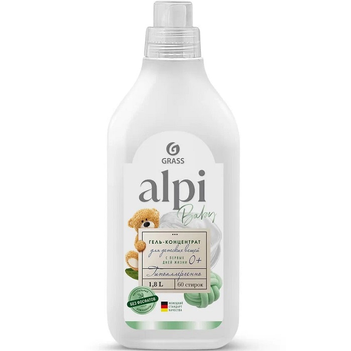 Гель-концентрат для стирки GRASS ALPI sensetive gel, 1,8л (125732)