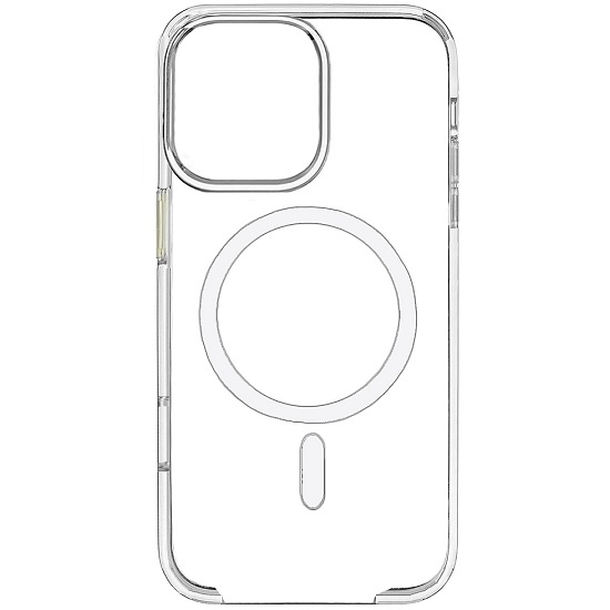 Задняя накладка Clear Case MagSafe для iPhone 16 Pro Max прозрачный + анимация NFC