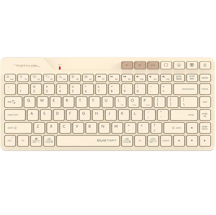 Клавиатура БП A4TECH Fstyler FBK26C AS бежевый