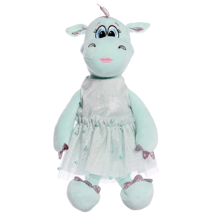 Мягкая игрушка «Дракон Дейзи в платье», 25 см, цвет мятный
