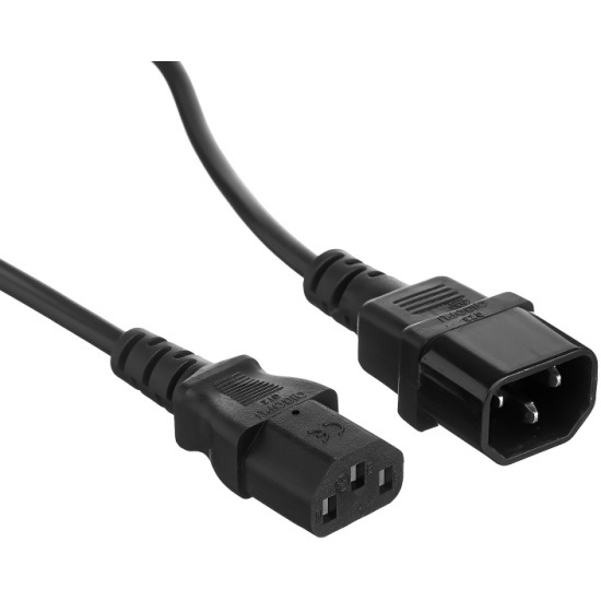 Кабель питания  1.0м ExeGate Power EC-1P (С13->С14) VDE-250V-3*0,75-CU, 10A (EP280622RUS)