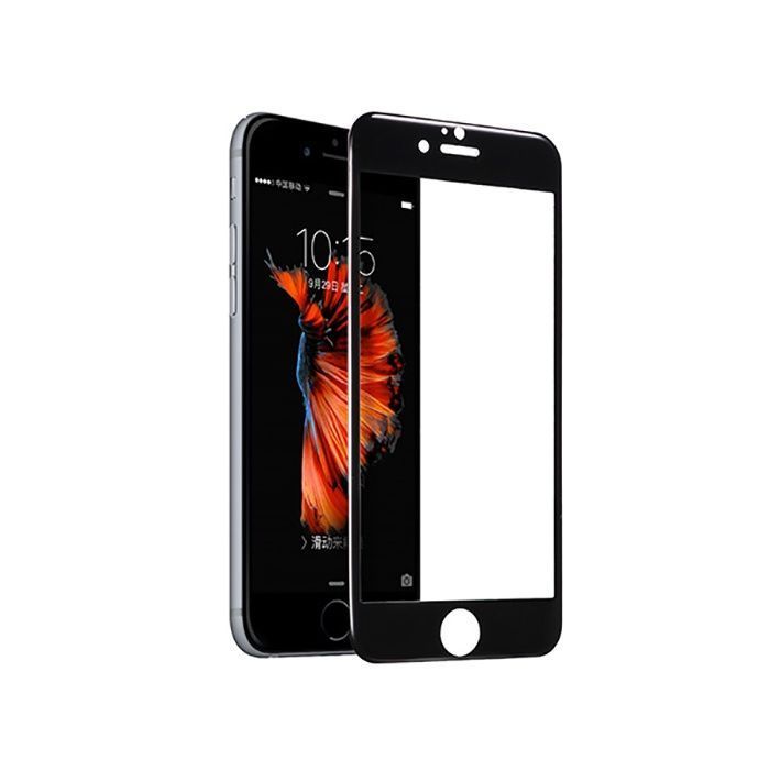 Противоударное стекло NONAME для iPhone 6/6S черное 3D