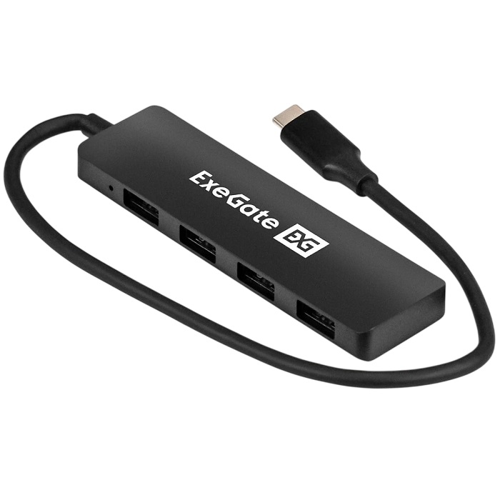 USB-Хаб ExeGate DUB-4CP/3 черный