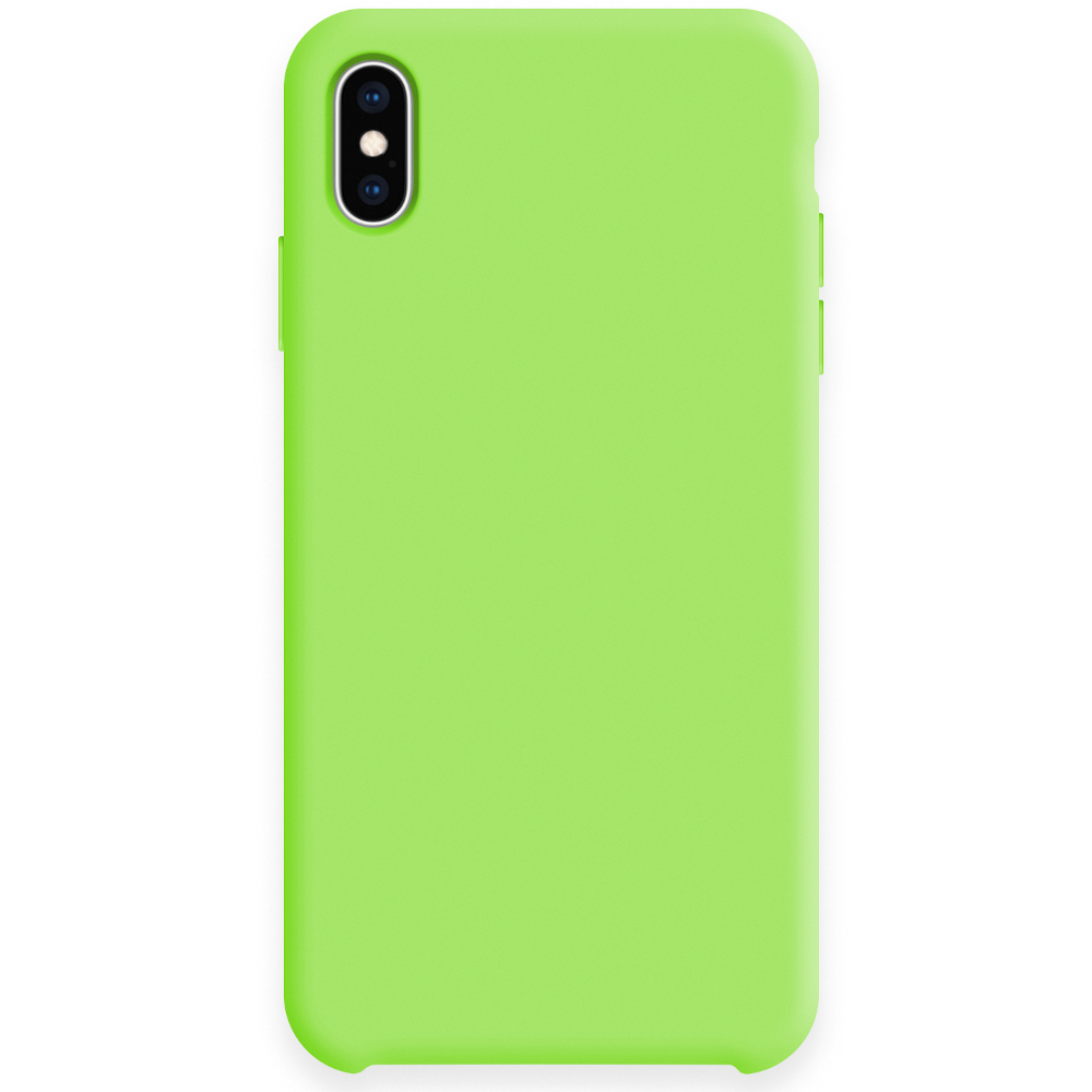 Силиконовый чехол SILICONE CASE для Iphone X/XS №60 ярко-зелёная трава