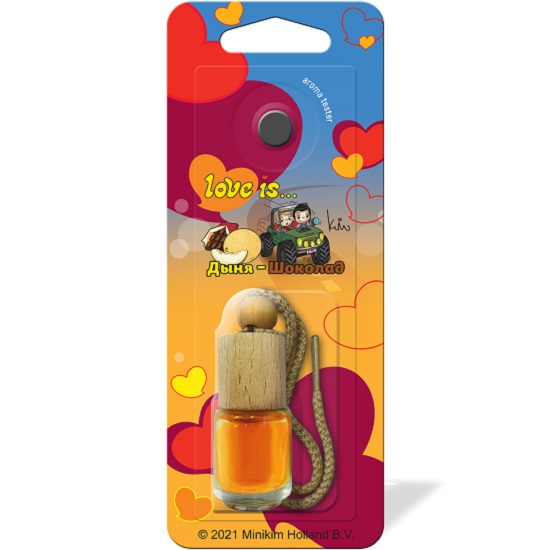 Ароматизатор AROMA RICH LOVE IS ДЫНЯ-ШОКОЛАД флакон с дер. крышкой