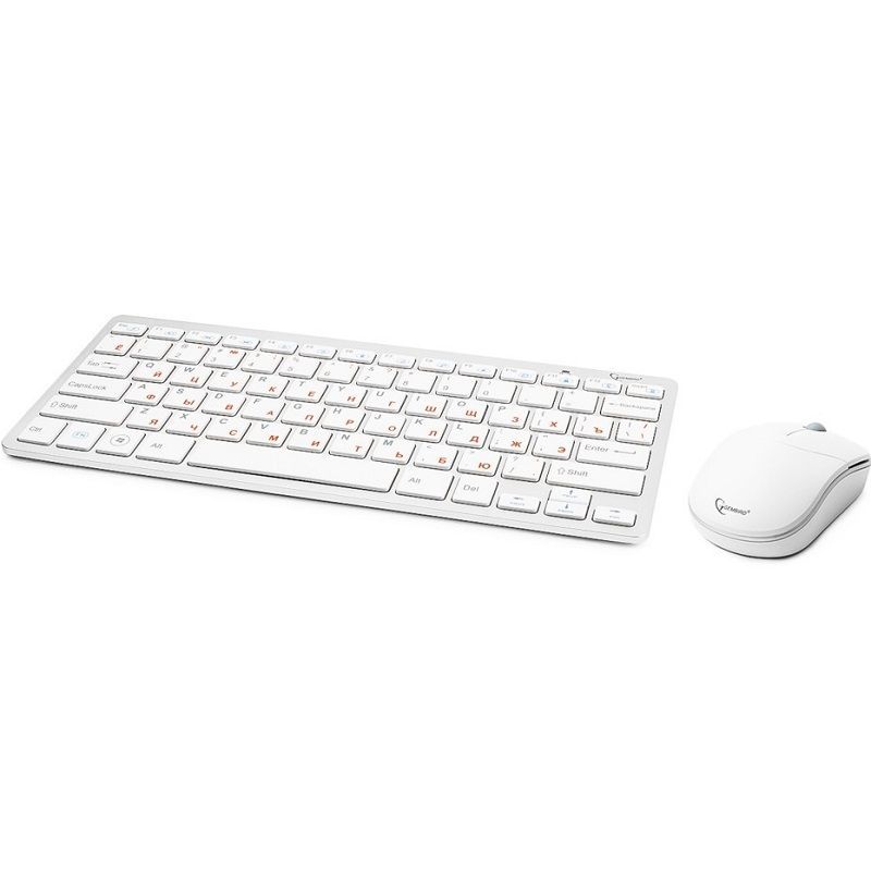 Клавиатура+мышь БП GEMBIRD KBS-7001-RU белая (Уценка)
