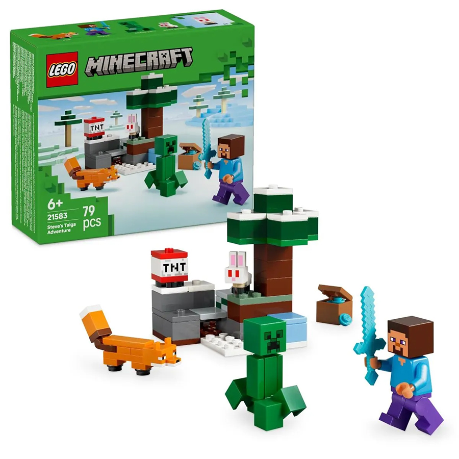 Конструктор LEGO Minecraft 21583 Приключения Стива в тайге