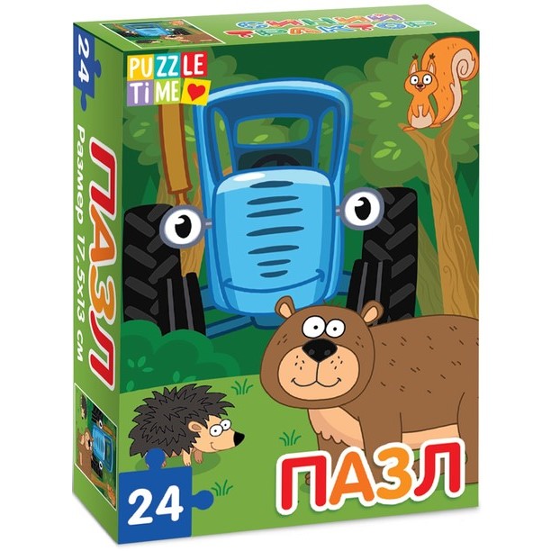 Пазл «В лесу», «Синий трактор», 24 элемента 7673636