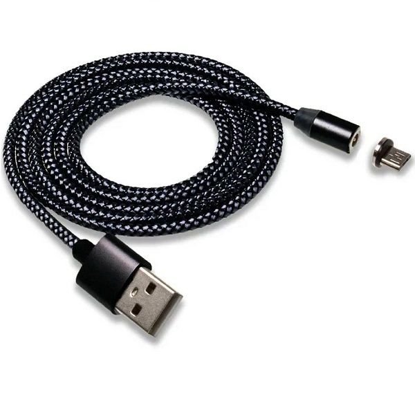 Кабель USB <--> Lightning  1.0м WALKER C590 черный, магнитный