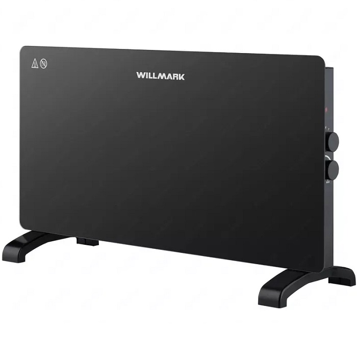 Конвектор WILLMARK WCH-2000GB черный (стекл.панель, 2000Вт, 2 реж., термостат)