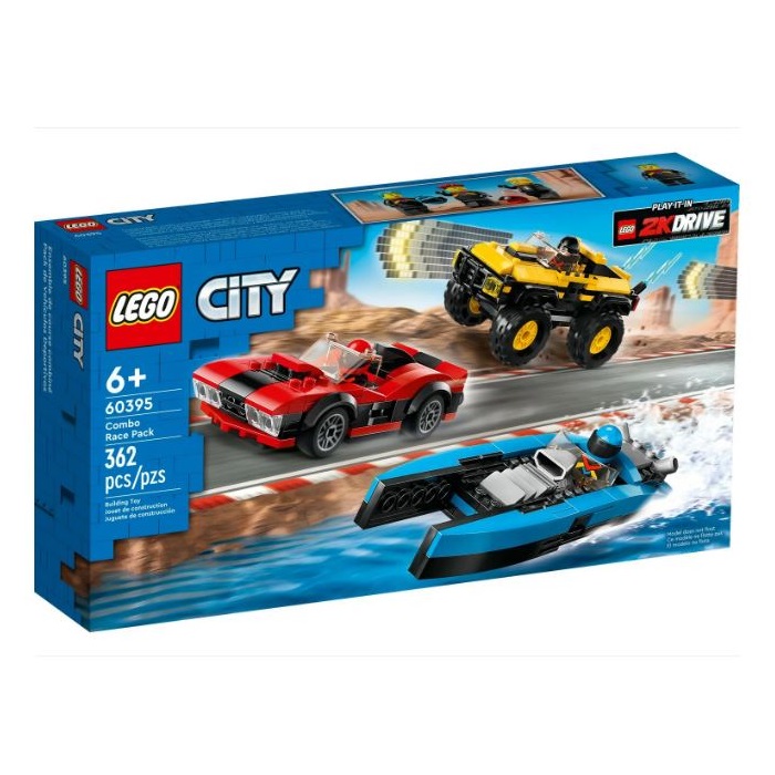 Конструктор LEGO City 60395 Комбинированный гоночный набор