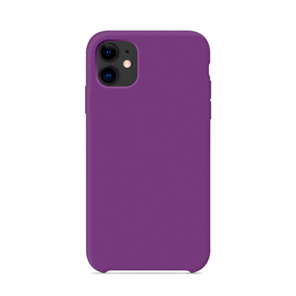 Задняя накладка SILICONE COVER для iPhone 11 фиолетовый