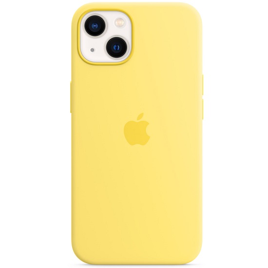 Силиконовый чехол STR Soft Touch MagSafe для iPhone 13 Lemon Zest (лимонная цедра)