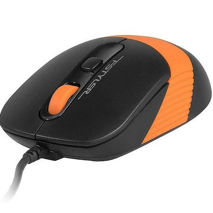 Мышь A4TECH Fstyler FM10 черный/оранжевый