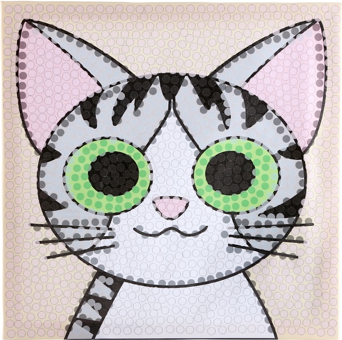 Аппликация помпошками «Котяра», размер — 30 × 30 см, клей 30 мл 9702475