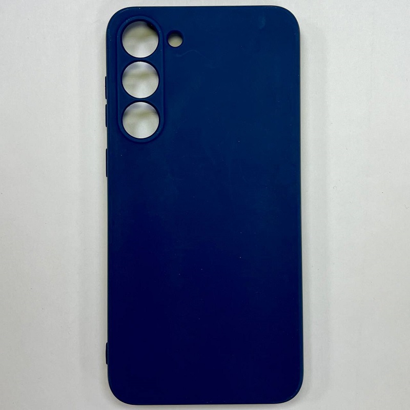 Задняя накладка ZIBELINO Soft Matte для Samsung Galaxy S23 Plus (синий) защита камеры