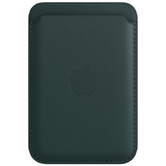Кошелек для карт MagSafe Leather Wallet Темно-зеленый