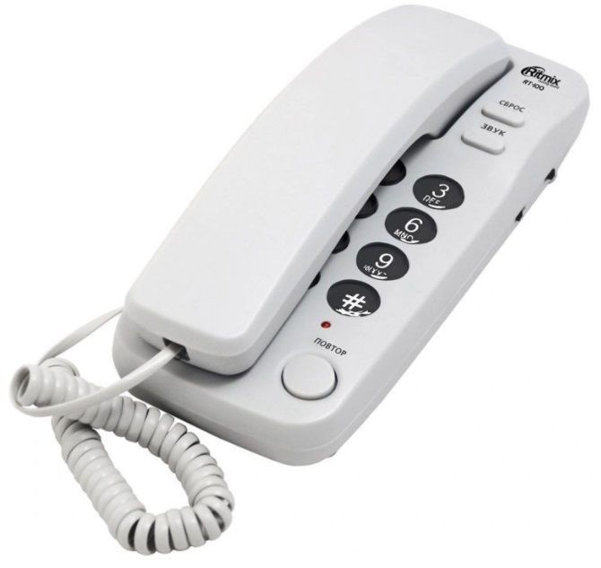 Телефон RITMIX RT-100 grey