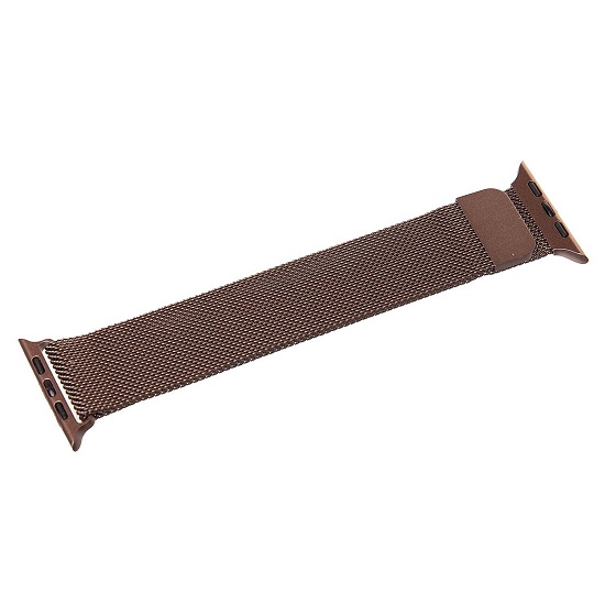 Ремешок ApW25 для Apple Watch 42/44/45/49 mm миланская петля на магните (brown)