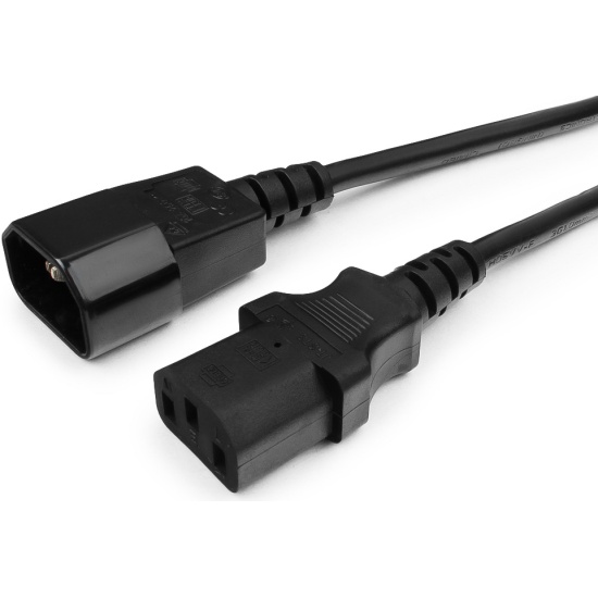 Кабель питания  5м Cablexpert PC-189-1-5M, 5м, C13-C14, 3x1кв.мм., черный, с заземлением
