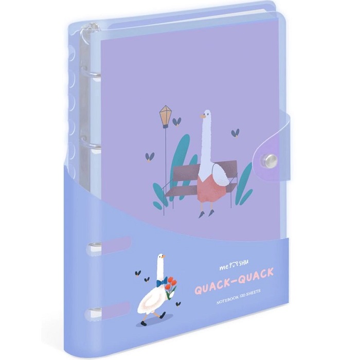 Тетрадь на кольцах 120л., А5, клетка MESHU "Neko", с пластиковой обложкой MS_50663