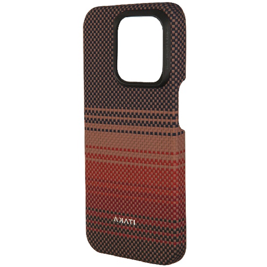 Задняя накладка PITAKA Moonrise Tactile Woven case Sunset для iPhone 15 Pro Max
