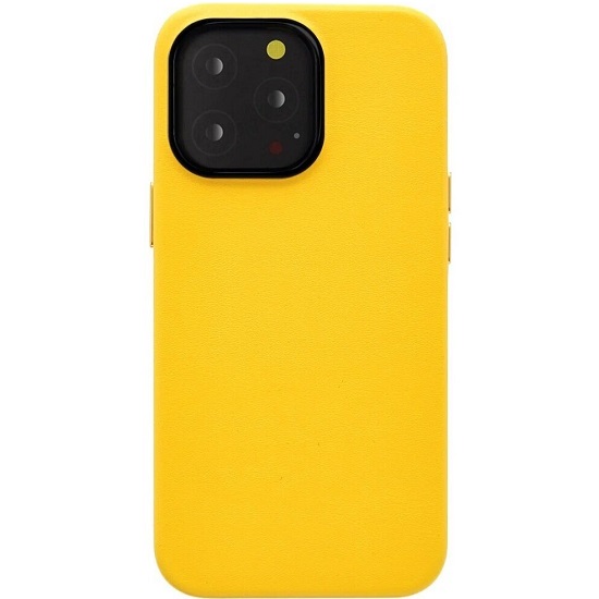 Силиконовый чехол K-DOO для iPhone 13 Pro Max Mag Noble Collection желтый
