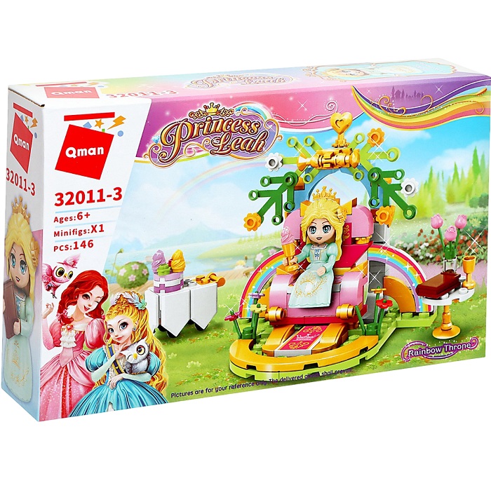 Конструктор Qman Принцессы. Трон, 146 деталей