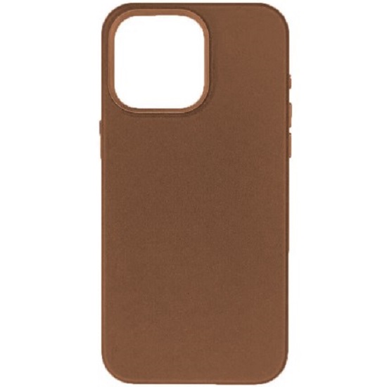 Задняя накладка Puloka LeatherCase MagSafe для Iphone 14 Pro коричневый