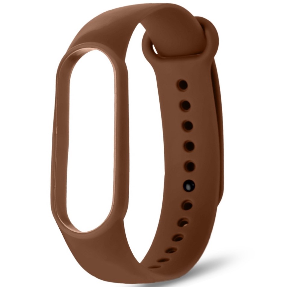 Силиконовый ремешок NONAME для Xiaomi Mi Band 3/4 silicon loop brown