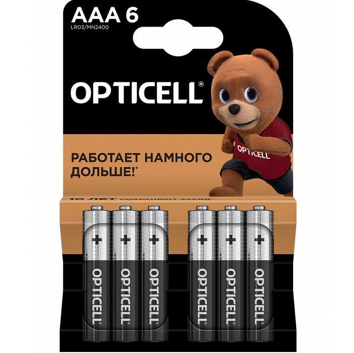 Элемент питания OPTICELL LR03 BASIC BL-6 (6/60)