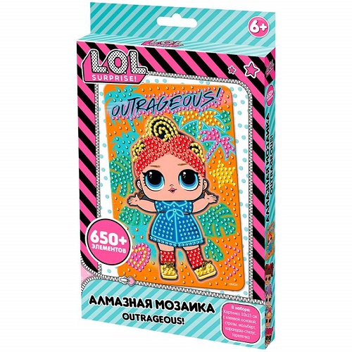 Алмазная мозаика LOL surprise "Outrageous", 10*15см LA0007