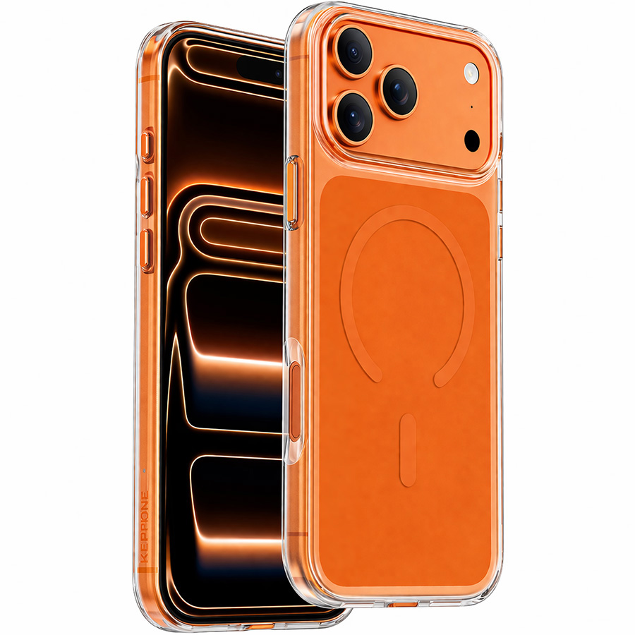 Задняя накладка KEEPHONE REBECCA MAGSAFE CASE для iPhone 17 Pro Max, ORANGE