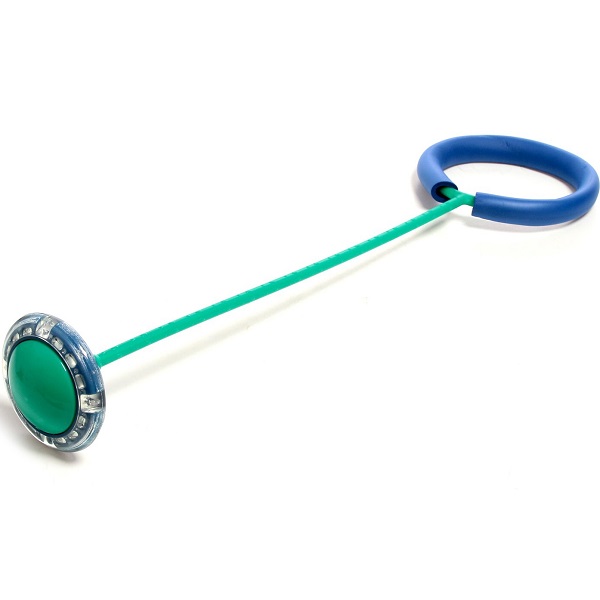 Нейроскакалка, цвет бирюзовый+голубой, световые эффекты   7584720