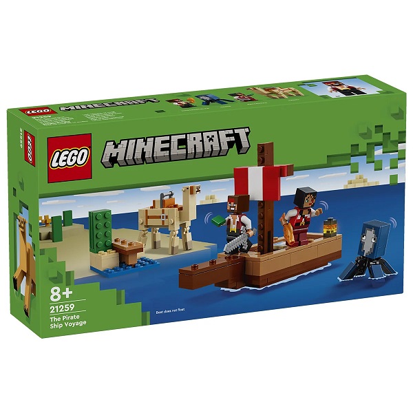 Конструктор LEGO Minecraft 21259 Путешествие пиратского корабля