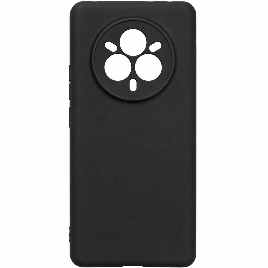 Задняя накладка ZIBELINO Soft Matte для Realme 14 Pro+ 5G (черный) с микрофиброй