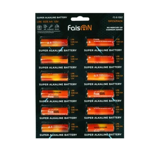 Элемент питания FAISON LR06 BL-12 Super Alkaline (12/120/480), (арт.FS-B-1082)