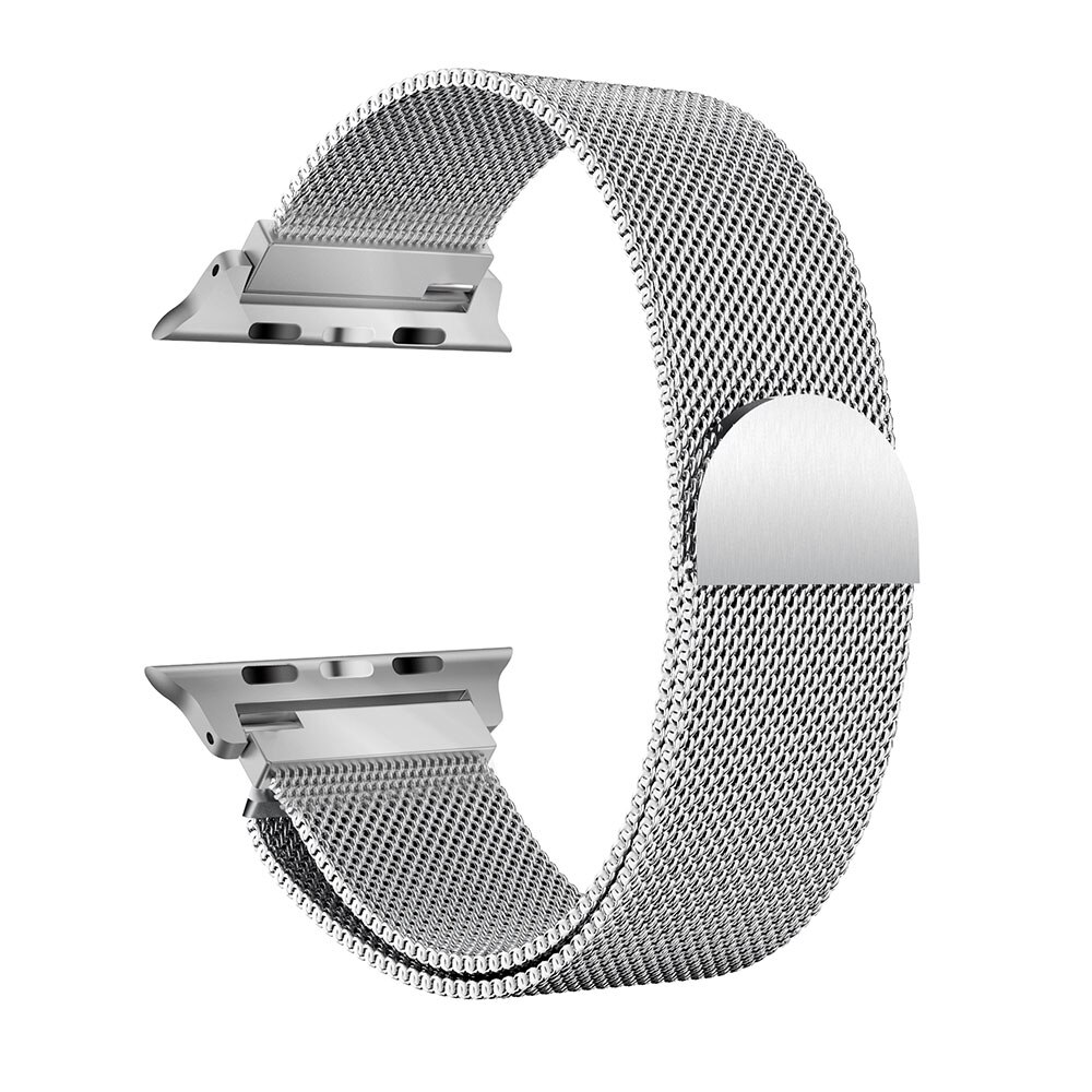 Металлический браслет NONAME на Apple Watch 1/2/3/4/5 (42/44),серебрянный, миланская петля