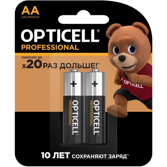 Элемент питания OPTICELL LR06 PROFESSIONAL BL-2 (2/96)