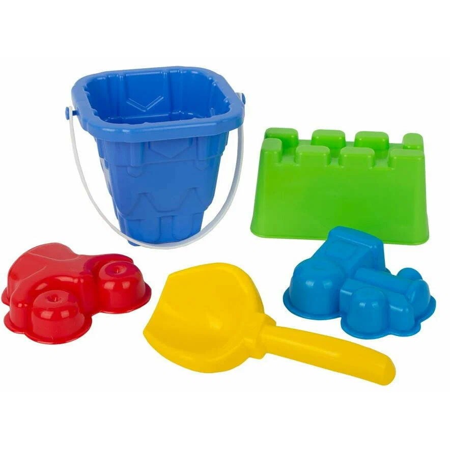 Песочный набор "Строим город!" (3 формочки, совок, ведро)