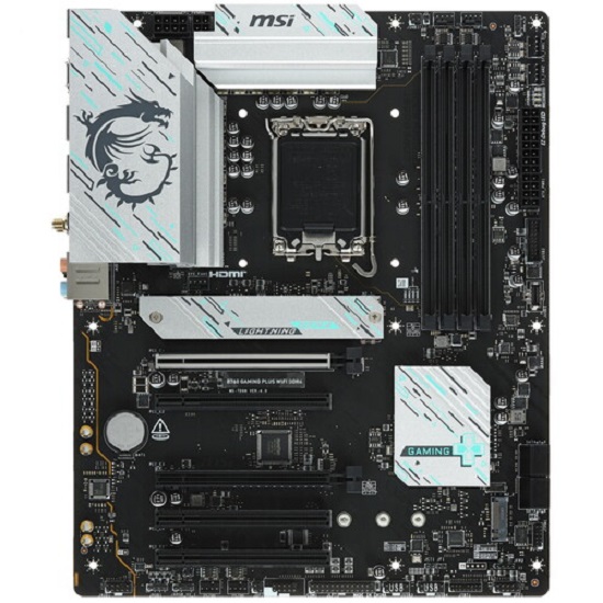 Материнская плата MSI B760 GAMING PLUS WIFI DDR4, LGA 1700, Intel B760, 4xDDR4, 4xSATA, 2xM.2, 1xPCI-E 4.0 x16, 1xPCI-E 4.0 x4, 3xPCI-E 3.0 x1, 1xHDMI