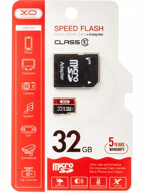 Micro SD 32Gb XO Class 10 с адаптером